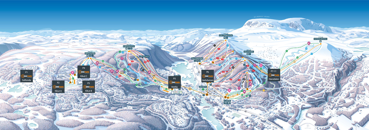 Parkering hos SkiGeilo