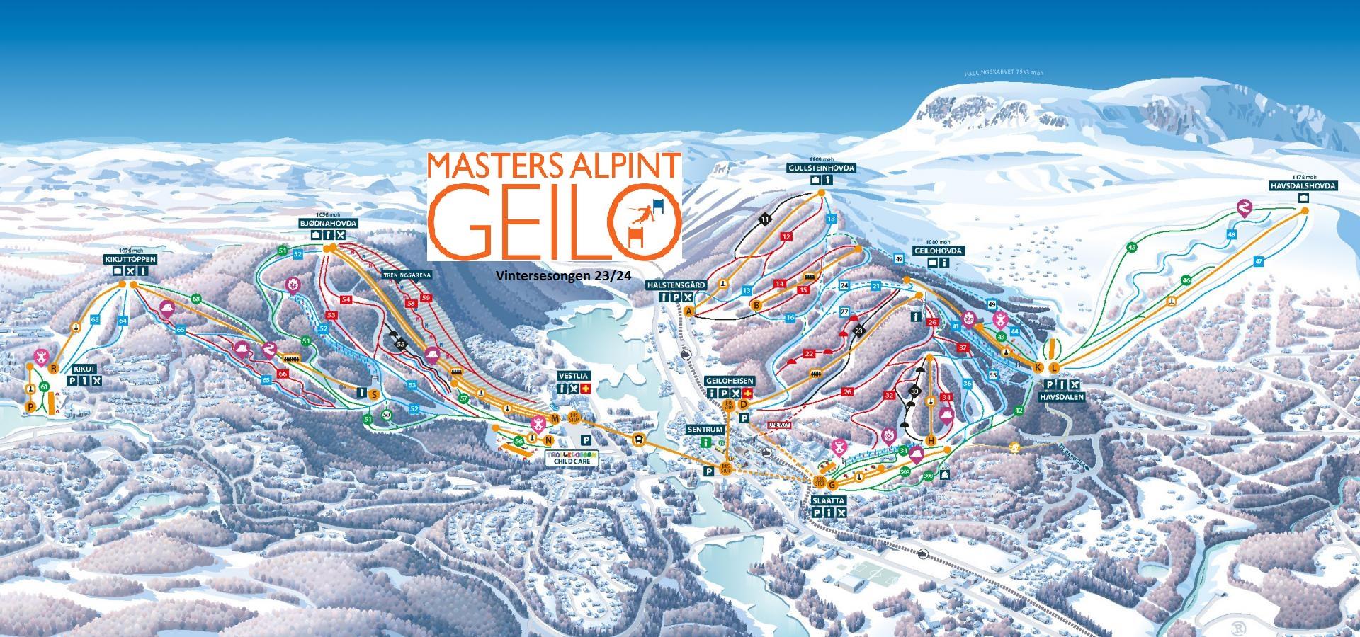 Masters alpint alpinkart Geilo