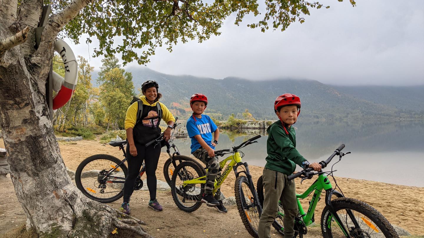 Ride with guide - beginners-/family trip. 