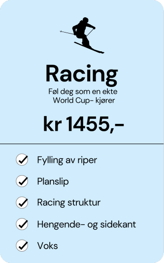 racing service på ski