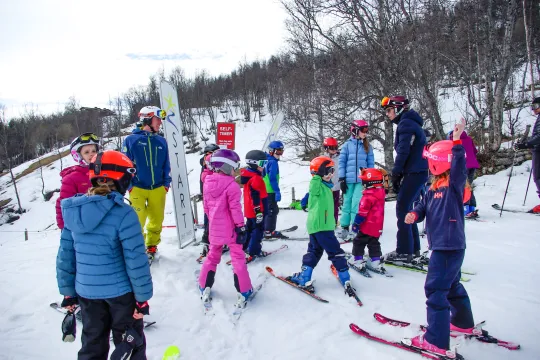 Kids Huski ski race og Marshmallows party