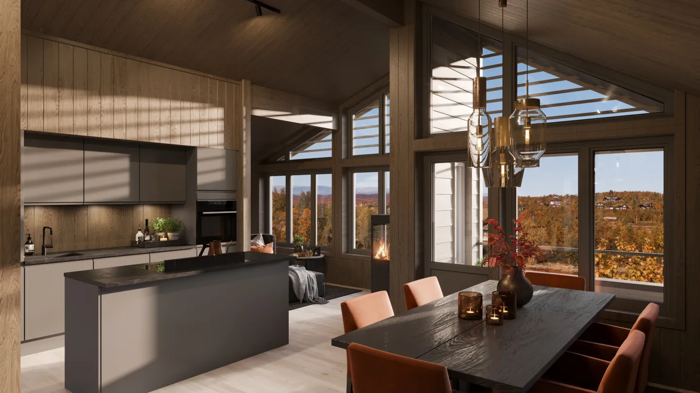 Kikut Skifront hytter til utleie på Geilo