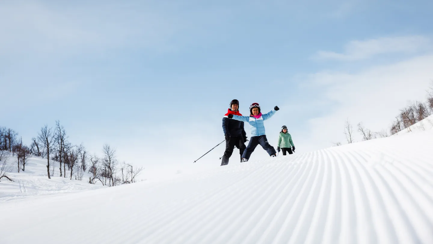 Skikjøring på Geilo for familie