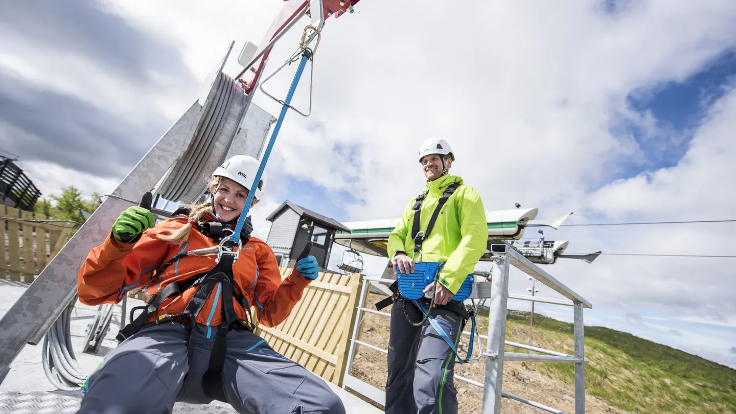 Zipline på Geilo 