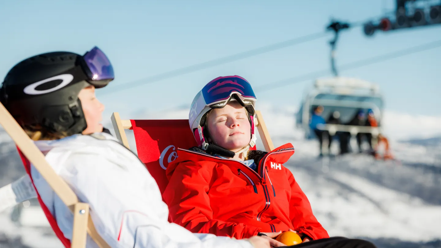 Barn i skisenteret på Geilo