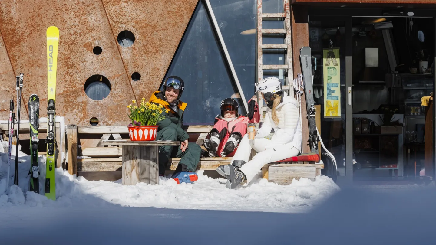 Ski i sentrum på Geilo