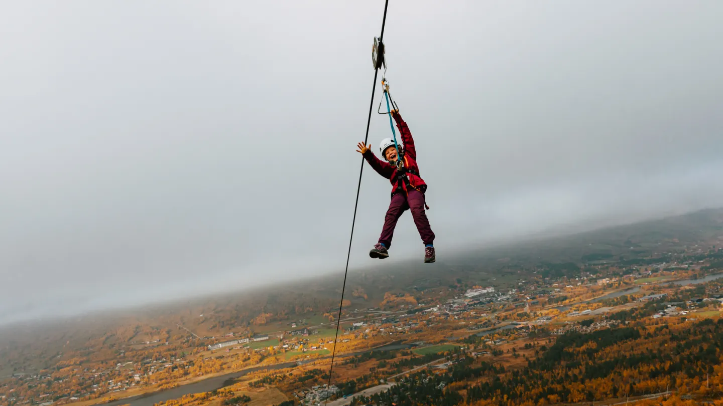 Høst i SkiGeilo Aktivitetspark på fjellet