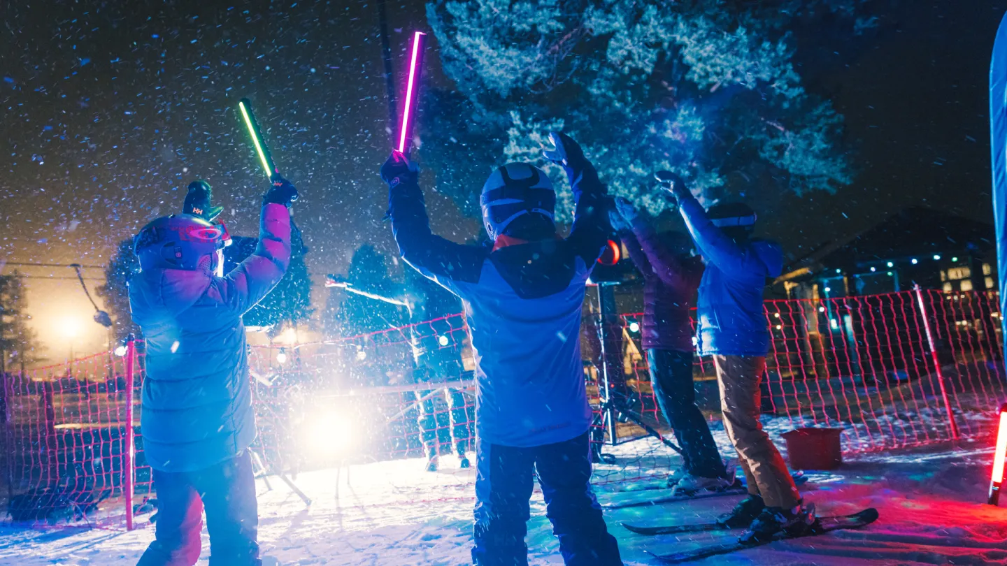 Kveldskjøring på Geilo i Vestlia