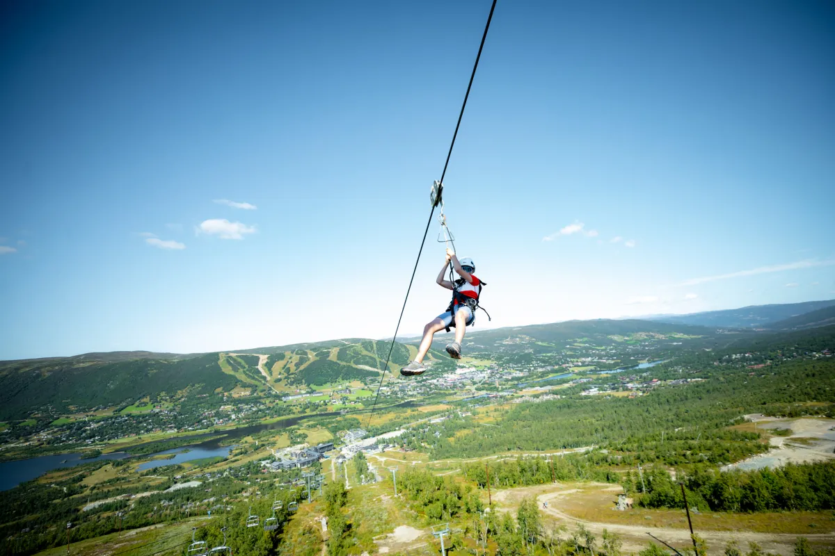 Zipline i geilo sommerpark