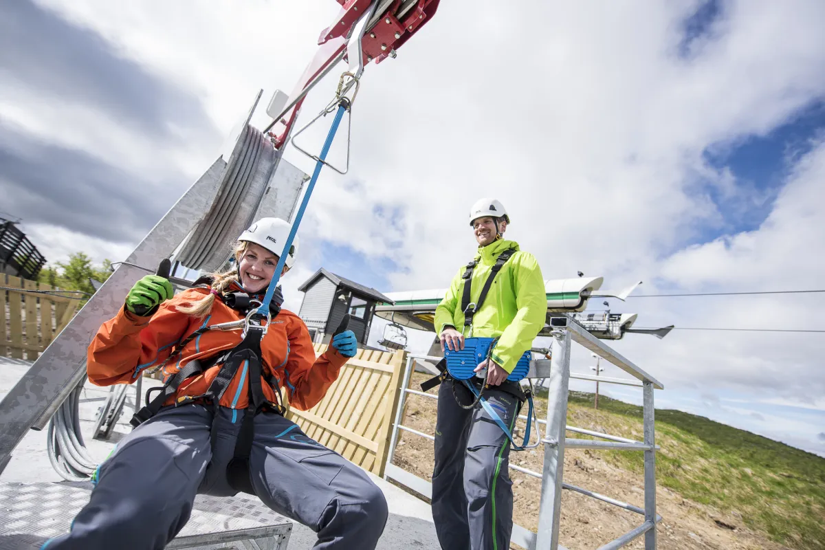 Zipline på Geilo 