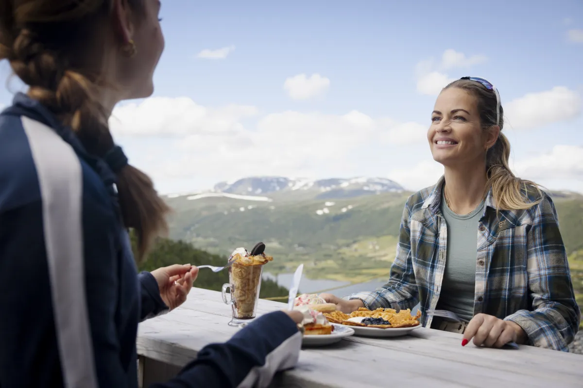 Vaffeltoppen på sommeren - ta sommerheisen opp