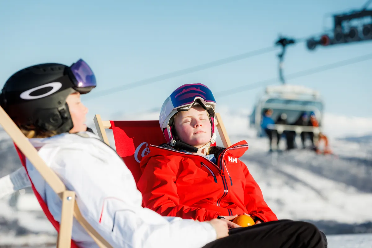 Barn i skisenteret på Geilo