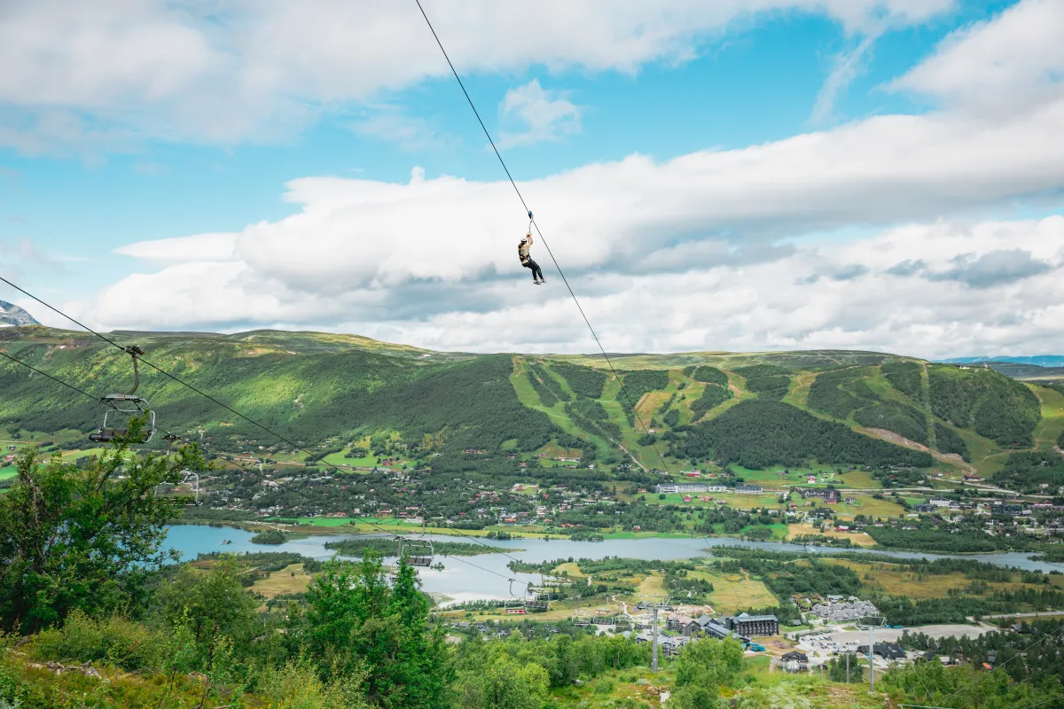 Zipline at Geilo