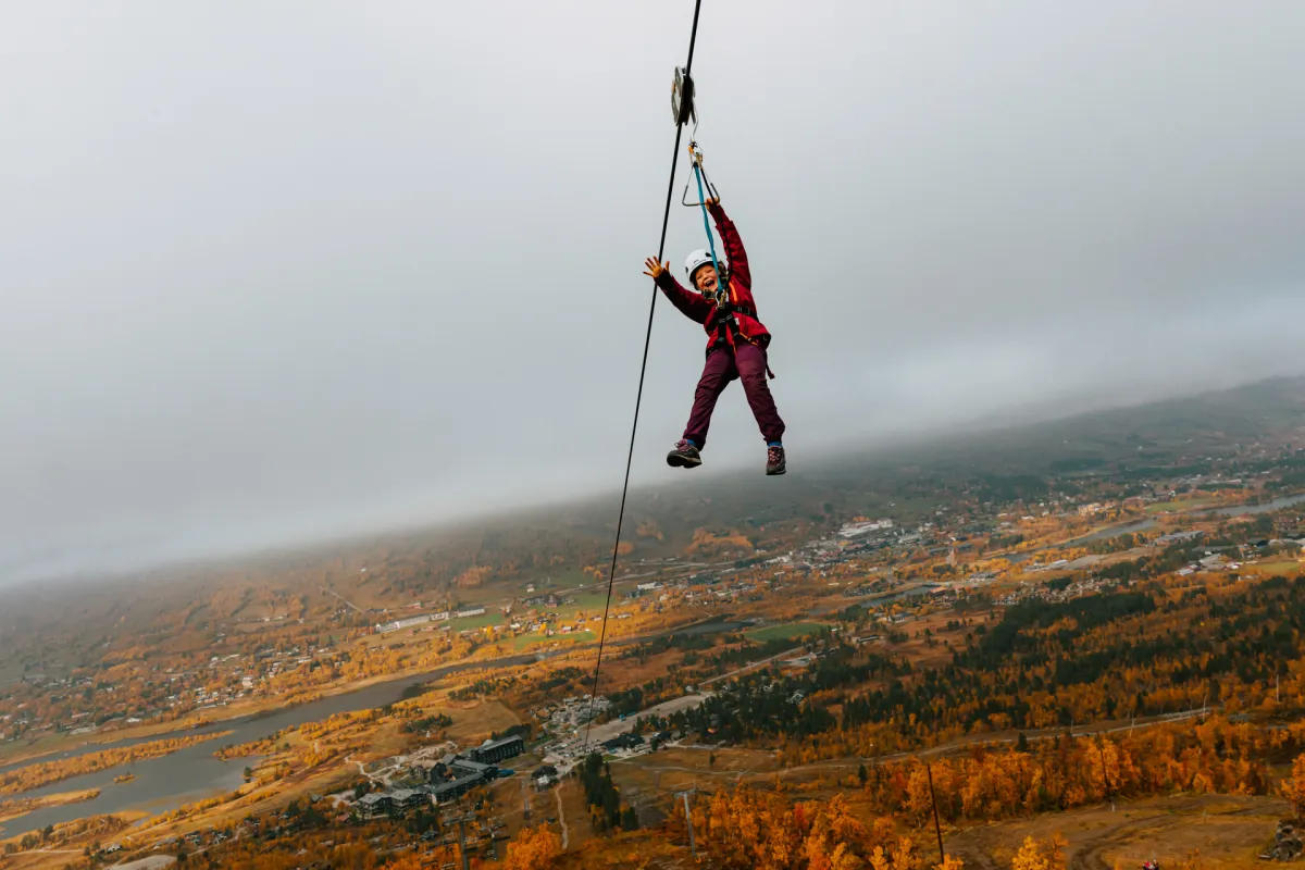 Høst i SkiGeilo Aktivitetspark på fjellet